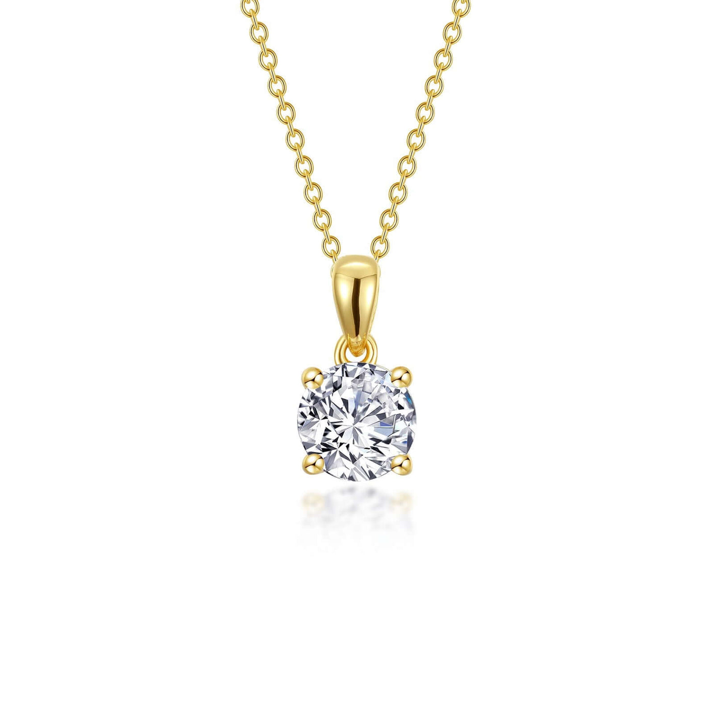 1.5 CTW 4-Prong Solitaire Necklace image