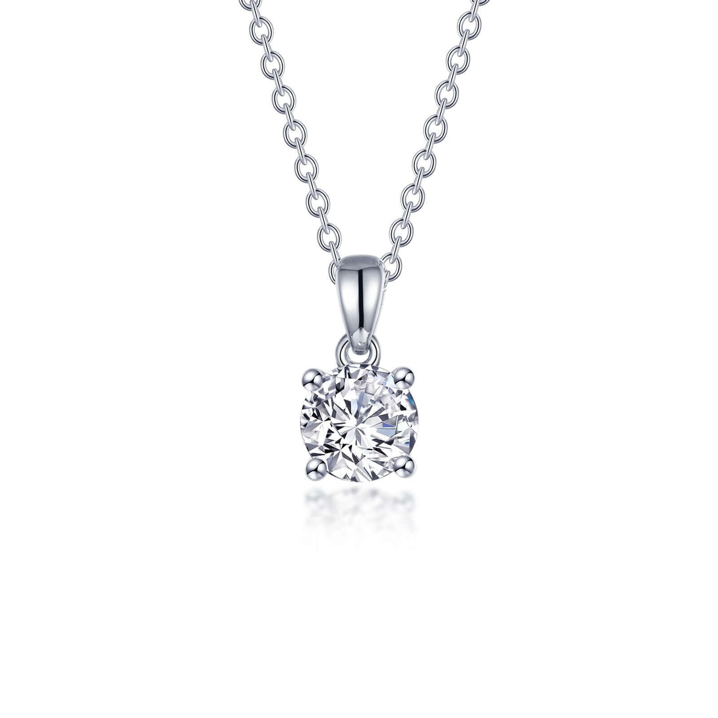 1.5 CTW 4-Prong Solitaire Necklace image