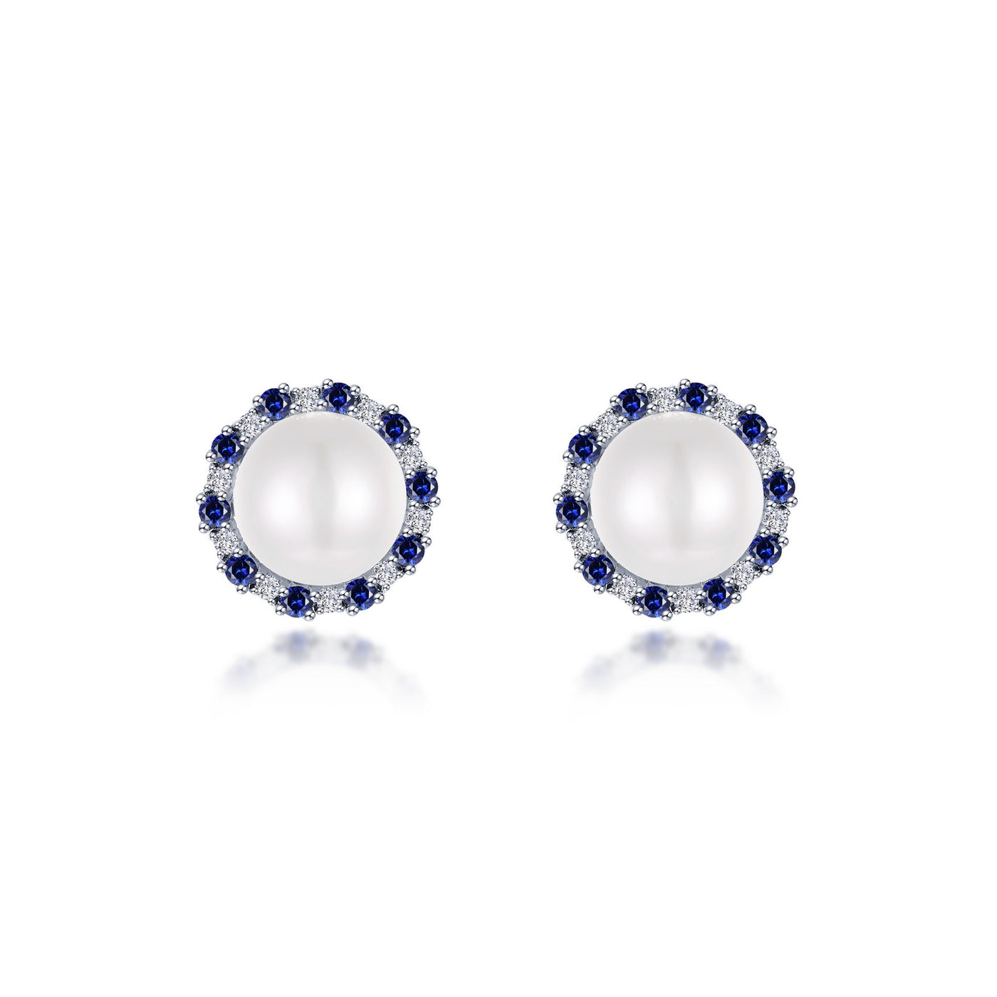 Cultured Freshwater Pearl Halo Earrings